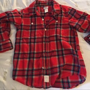 Carter’s Red Flannel Boys Shirt / size 6